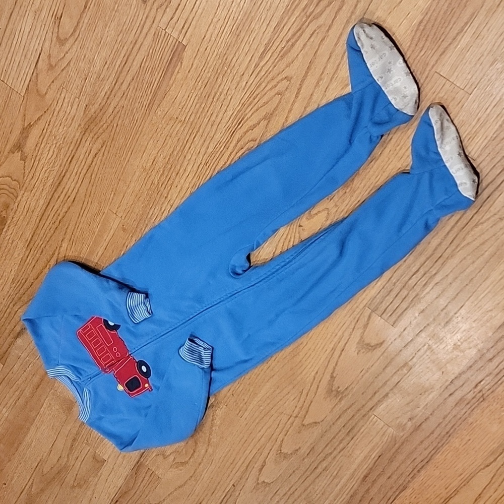 Carter's Fire Engine Fleece Footed Pajamas